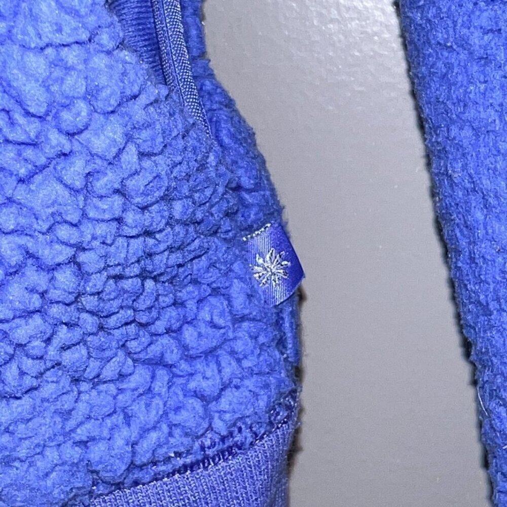 Athleta Girl's So Snug Sherpa Hoodie Periewinkle Size L (12) - Picture 5 of 5